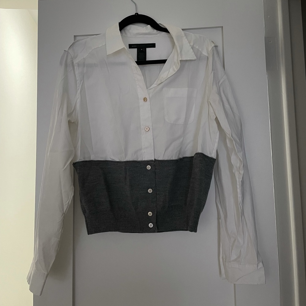 Marc by Marc Jacobs Button Down Shirt with Sweater